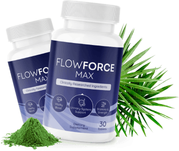 FlowForce Max bottle and packaging