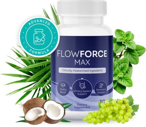 FlowForce Max supplement for men’s prostate health, urinary comfort, and vitality